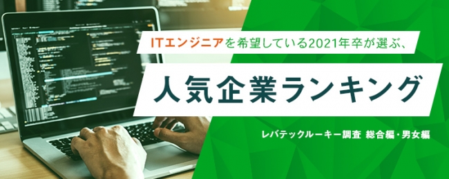 ITエンジニアを希望している学生の人気、Web企業へ集まる