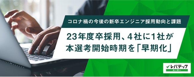 23年度卒採用、4社に1社が本選考開始時期を「早期化」